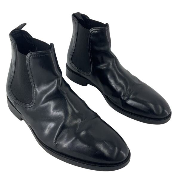 Clarks Black Leather Men's Boots - Picture 1 of 7